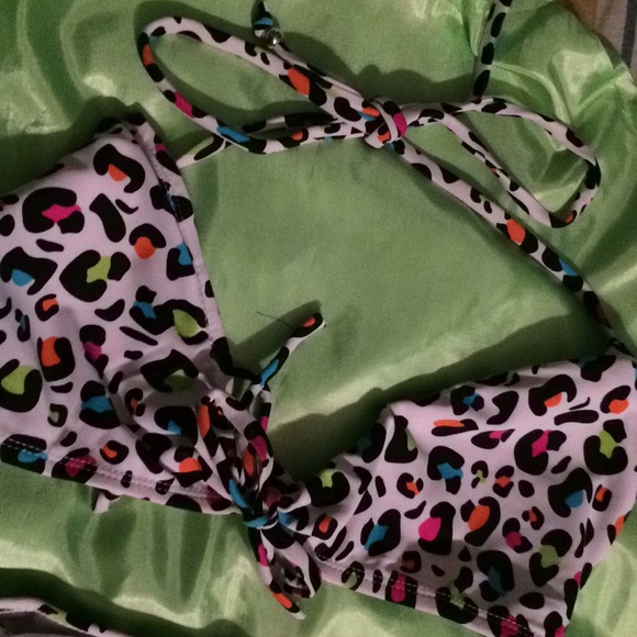 Other - 2pc colorful cheetah bikini set